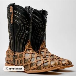 Mens TEXAS BOOT RANCH western boots size 10.5